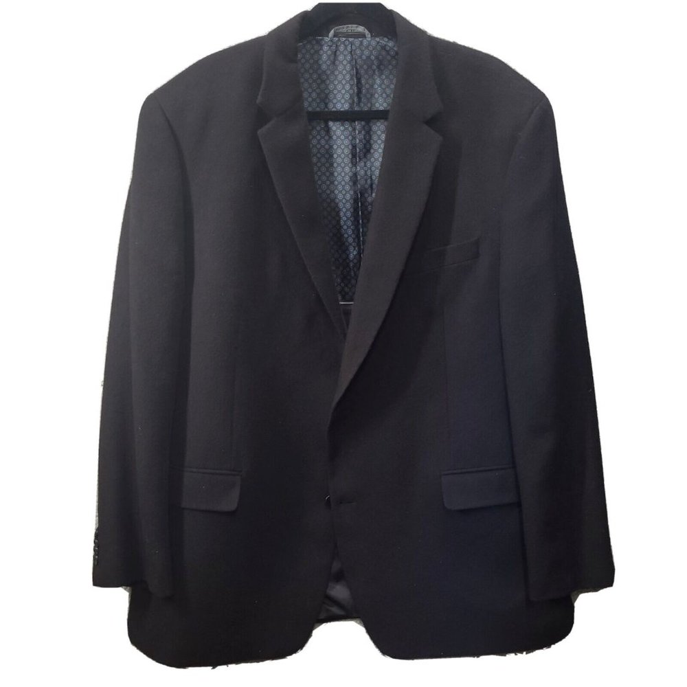 Camel Hair Michael Kors Macys Mens Sport Coat Blazer Black 48L Classic 2 Button